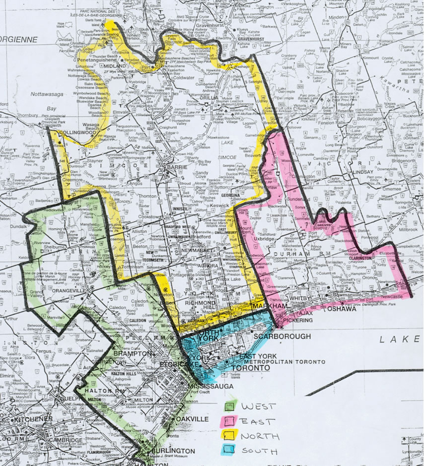 Aurora Ontario Map